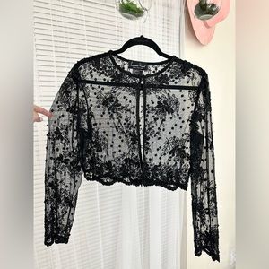 Unique vintage beaded top
